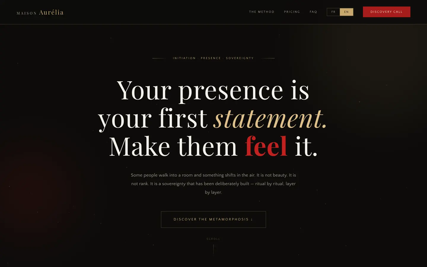 English version of the home page