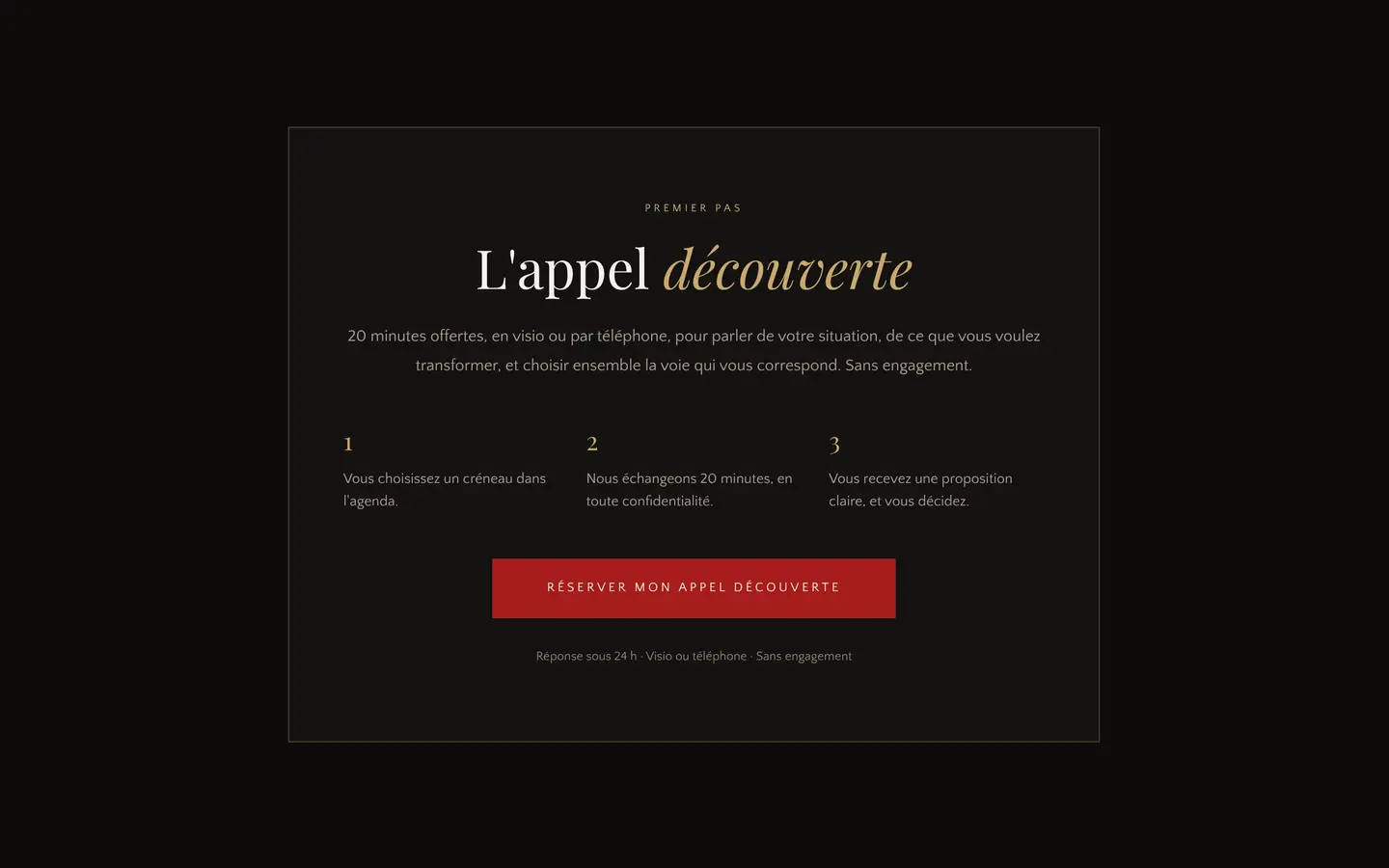 Booking a free discovery call